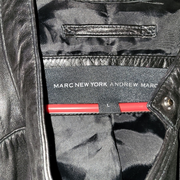 Marc New York Andrew Marc Leather Moto Jacket - Picture 2 of 3